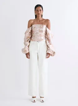 MELISSA TOP (ROSEWATER)