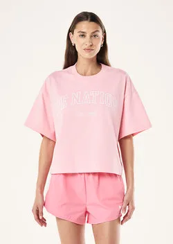 AREA TEE IN CANDY PINK