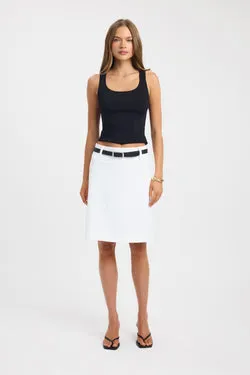 Ariel Low Rise Midi Skirt
