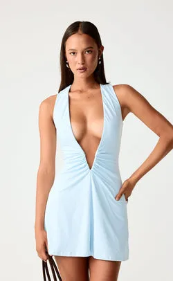 Avril Mini Dress (Ice Blue)