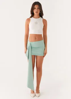Adalyn Mini Skirt - Mint