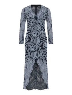 Alexa V-Neck - Light Blue-Navy (Size 8 & 10 Only)