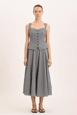 Alva Skirt - Noir Gingham