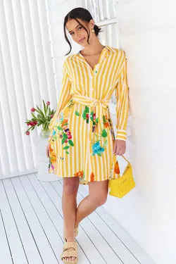 Amalfi Dress - Yellow - FINAL SALE