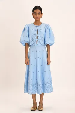 Amelia Skirt - Ciel Blue