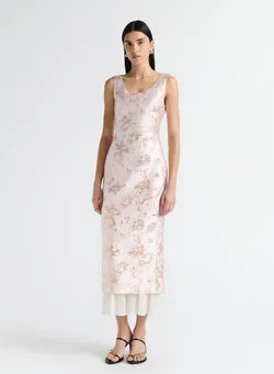 OLIVIA DRESS (ROSEWATER W/ SHELL)