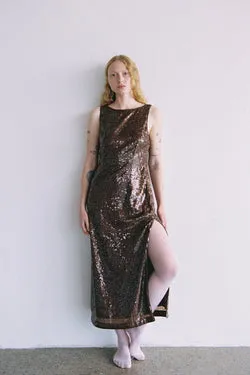 Chocolate Sequin Dress