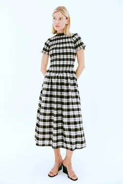 Ink Plaid Marta Dress