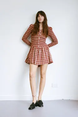 Tamarind Ruched Button Dress