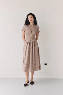 Yuzu Button Marta Dress