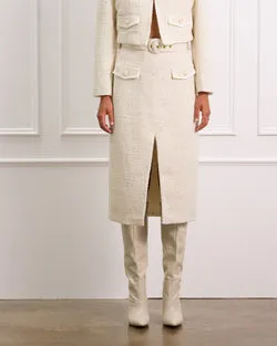 Bouclé Lucinda Midi Skirt (SAMPLE)