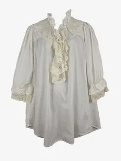 Assorted Brands Victorian Lace & Frilled Midi Dress Size S