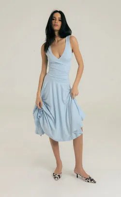 Milena Midi Dress (Ice Blue)