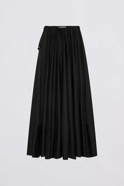 BLACK COTTON SANTANA SKIRT