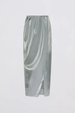 BLUE LIQUID ORGANZA DRIFT SKIRT