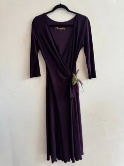 Gerry Shaw purple wrap dress size 8