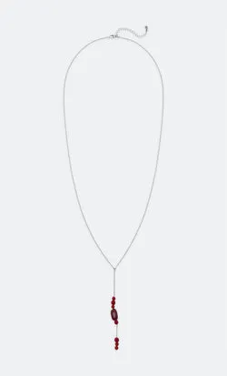 INDIRA MULTI STONE NECKLACE - WINDSOR WINE