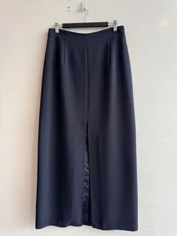 Vintage Katie’s Navy Maxi Split Skirt - size 14