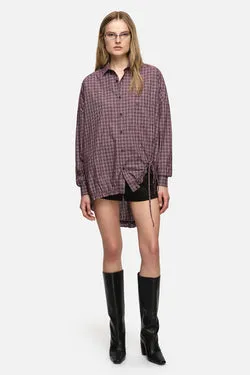 Athena Shirt Burgandy
