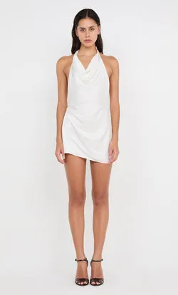 BENNET HALTER MINI DRESS - WHITE