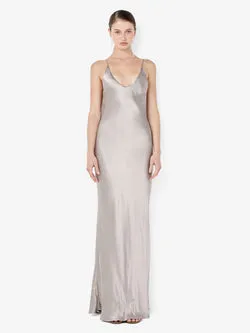 FLORENCE SCOOP MAXI DRESS - SILVER