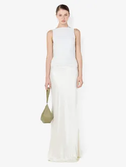 MIRABELLE COWL NECK MAXI DRESS - SNOW