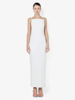 ARLENE STRAPPY MIDI DRESS - IVORY