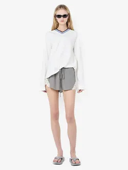 CHATEAU SHORT - SLATE GREY/IVORY