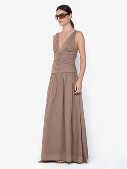 MARLOWE MAXI DRESS - TAUPE