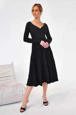 Alaska Knit Dress - Black - SALE