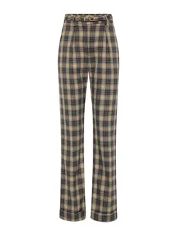 Blair Pleat Pant - Chocolate or Blue
