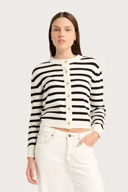 Blanca Knit - Nero Stripe