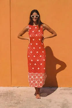 Bon Dress In Guava