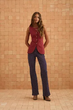 Briar Top In Sangria