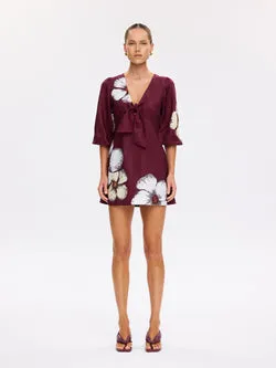Brodie Tie Front Mini Dress