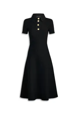 CREPE KNIT POPPY SHIRT DRESS