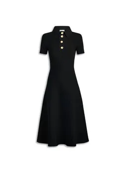 CREPE KNIT POPPY SHIRT DRESS