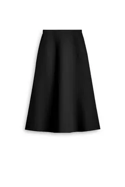 CREPE KNIT SOFT HEM SKIRT