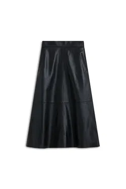 LEATHER LONG SKIRT