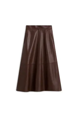 LEATHER LONG SKIRT