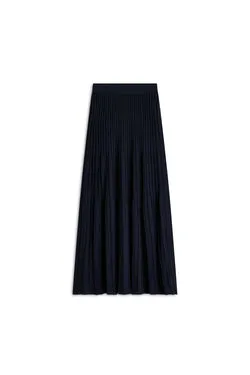 PLEAT VARIEGATED STITCH SKIRT