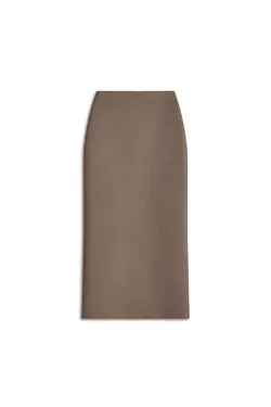 CREPE KNIT PENCIL LONG SKIRT