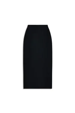 CREPE KNIT PENCIL LONG SKIRT