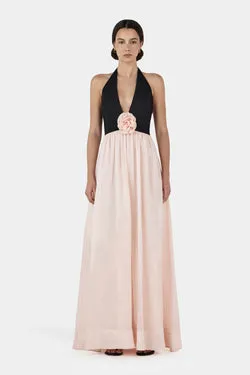 Calla Maxi Dress Black/Pink