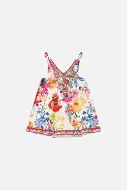 KIDS TIE SHOULDER MIDI DRESS 4-10 FAIRY GANG