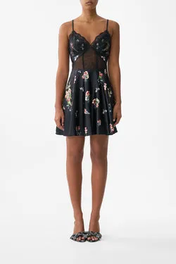 SPLICED LACE MINI DRESS NOBLE ENDEAVOURS