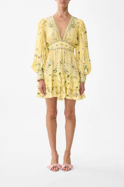 BUTTON FRONT FRILL DRESS DAISY CHAINS