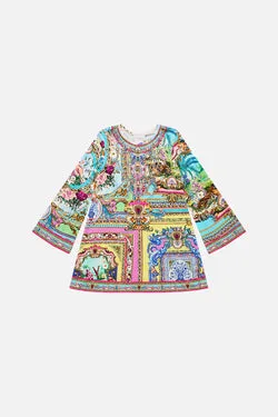 KIDS FLARE LONG SLEEVE TEE MINI DRESS 4-10 SPIRIT OF SANTA MARIA