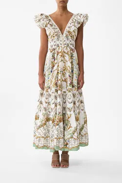 TIERED DRESS WITH NECK FRILL DRESSING ROOM DRAMA