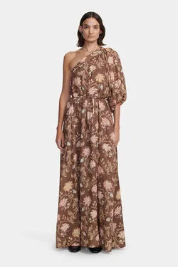 Carmen Maxi Dress Carob Floral